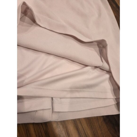 Karl Lagerfeld Paris Double Ruffle Dress Sz 14 Barbiecore Dusty Blush Rose Pink - Picture 12 of 12